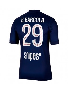 Paris Saint-Germain Bradley Barcola #29 Replika Hemmakläder 2025-26 Kortärmad